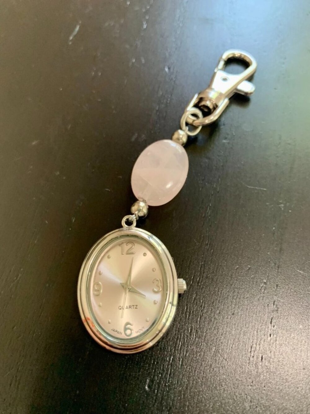 LOVE AMOUR Women's Pendant Watch Silver Tone F3345B41 NEW BATTERY